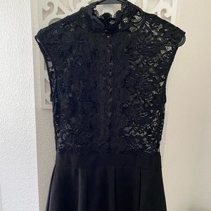 Lace black dress